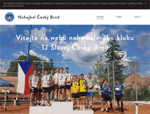Tablet Screenshot of nohejbal-ceskybrod.cz